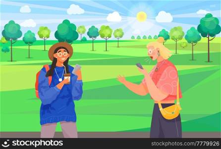 People using smartphones, gadget, mobile phone. People with cellular devices cartoon character. Mobile internet, social media. Taking selfie on smartphone. Modern communication technology. People using smartphones, gadget, mobile phone. Mobile internet, social media. Taking selfie on smartphone