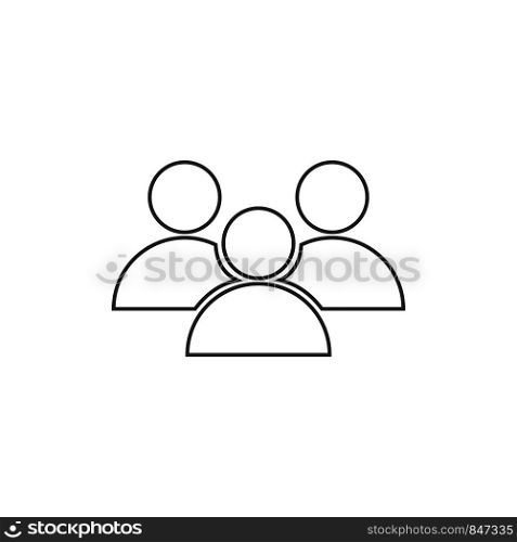 people vector icon in line design on white background. Eps10. people vector icon in line design on white background