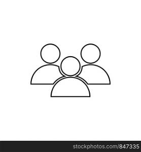 people vector icon in line design on white background. Eps10. people vector icon in line design on white background