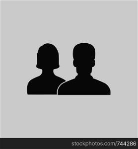 People - Vector icon people. Men and Woman icon