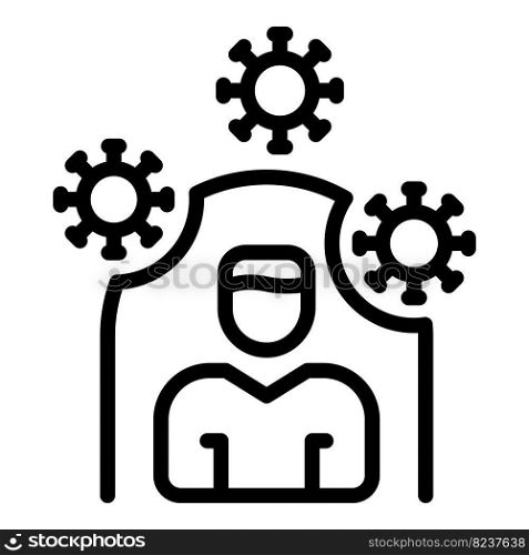 People virus protection icon outline vector. Herd medicine. Vaccine disease. People virus protection icon outline vector. Herd medicine