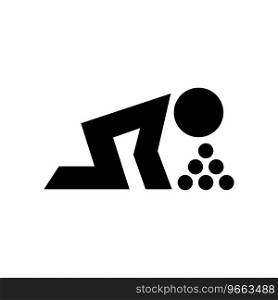 People vomitting or throw up icon symbol Vector Image