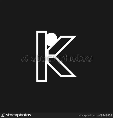 People With K Letter Logo Vector Template