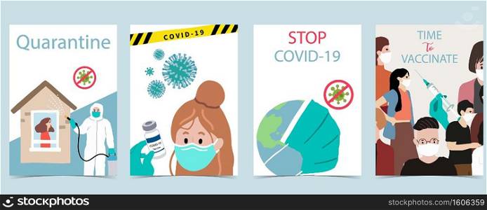 People with surgical face mask, vaccine background to prevent the spread of bacteria,coronavirus