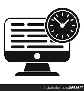 People work hour icon simple vector. Office time. Home schedule. People work hour icon simple vector. Office time