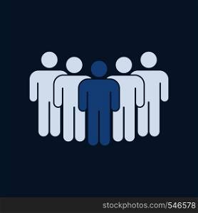 Peoples group icon. Vector illustration