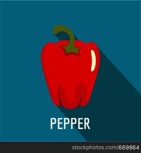 Pepper icon. Flat illustration of pepper vector icon for web. Pepper icon, flat style.