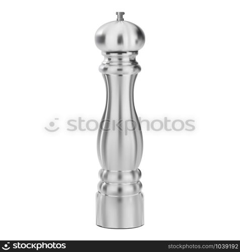 Pepper mill. Salt or spice grinder isolated. Spice condiment grind realistic silhouette. Food powder container illustration. Stainless steel can illustration. Isolated bottle. Pepper mill. Salt or spice grinder isolated. Spice