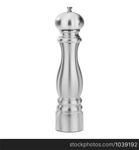 Pepper mill. Salt or spice grinder isolated. Spice condiment grind realistic silhouette. Food powder container illustration. Stainless steel can illustration. Isolated bottle. Pepper mill. Salt or spice grinder isolated. Spice