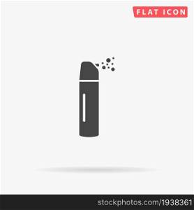 Pepper Spray flat vector icon. Hand drawn style design illustrations.. Pepper Spray flat vector icon