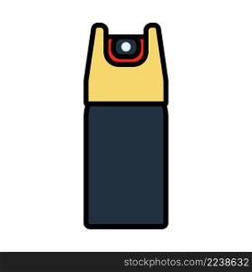 Pepper Spray Icon. Editable Bold Outline With Color Fill Design. Vector Illustration.