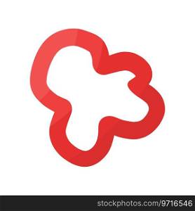 pepper sweet bulgarian piece red icon element vector illustration