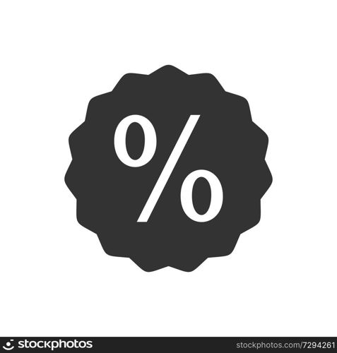 Percent icon. Vector illustration of icon