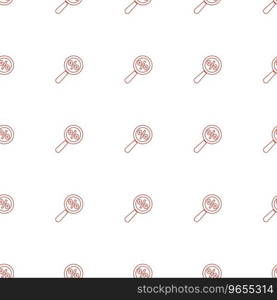 Percent search icon pattern seamless white Vector Image
