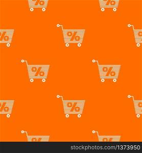 Percent trolley pattern vector orange for any web design best. Percent trolley pattern vector orange