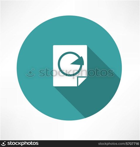 percentage business diagram icon Flat modern style vector illustration