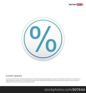 Percentage Icon - white circle button