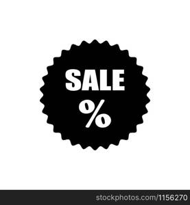 Percentage vector icon. Sale icon isolated on white background