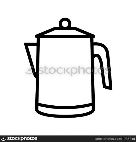 percolator coffee make equipment line icon vector. percolator coffee make equipment sign. isolated contour symbol black illustration. percolator coffee make equipment line icon vector illustration