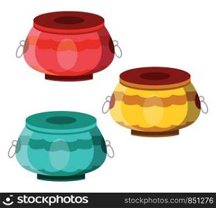 Percussions for Chinese New Year celebration illustration vector on white background