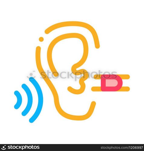 Perfect Hearing Icon Vector. Outline Perfect Hearing Sign. Isolated Contour Symbol Illustration. Perfect Hearing Icon Vector Outline Illustration