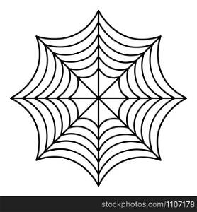Perfect spider web icon. Outline perfect spider web vector icon for web design isolated on white background. Perfect spider web icon, outline style