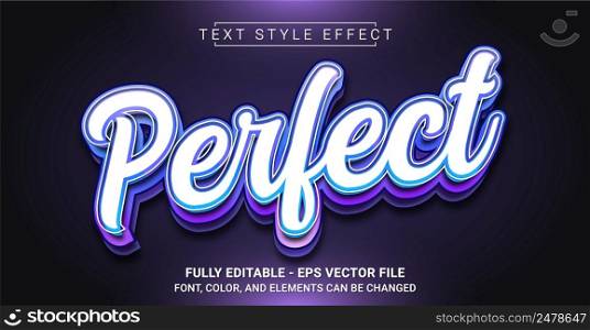 Perfect Text Style Effect. Editable Graphic Text Template.