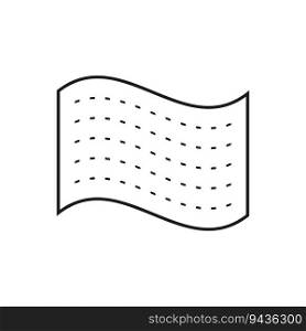 Perforated napkin icon. Vector illustration. EPS 10. stock image.. Perforated napkin icon. Vector illustration. EPS 10.