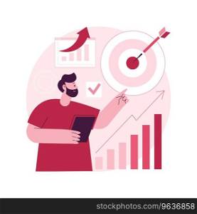 Performance management abstract concept vector illustration. Human resource discipline, HR management software, employee productivity, performance tracking, efficiency control abstract metaphor.. Performance management abstract concept vector illustration.