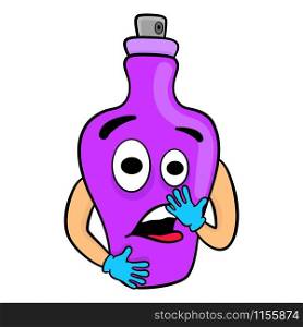 perfume bottle cartoon