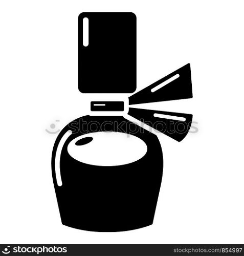 Perfume bottle gift icon. Simple illustration of perfume bottle gift vector icon for web. Perfume bottle gift icon, simple black style