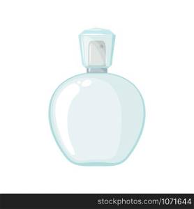 Perfume bottle icon in flat style isolated on white background. Vector illustration.. Perfume bottle icon in flat style isolated on white background.