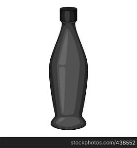 Perfume bottle icon in monochrome style isolated on white background vector illustration. Perfume bottle icon monochrome