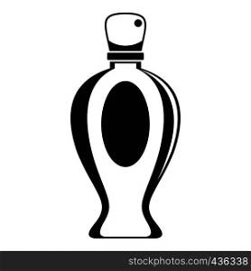 Perfume bottle icon in simple style isolated on white background vector illustration. Perfume bottle icon
