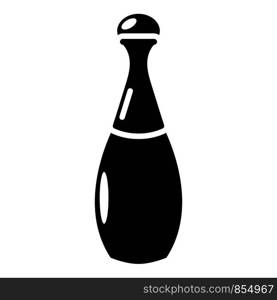 Perfume bottle lavender icon. Simple illustration of perfume bottle lavender vector icon for web. Perfume bottle lavender icon, simple black style