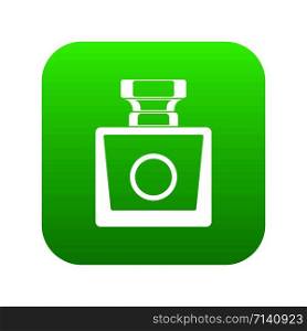 Perfume icon digital green for any design isolated on white vector illustration. Perfume icon digital green