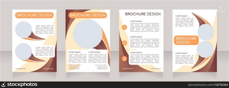 Perfume store advertisement blank brochure layout design. Vertical poster template set with empty copy space for text. Premade corporate reports collection. Editable flyer paper pages. Perfume store advertisement blank brochure layout design