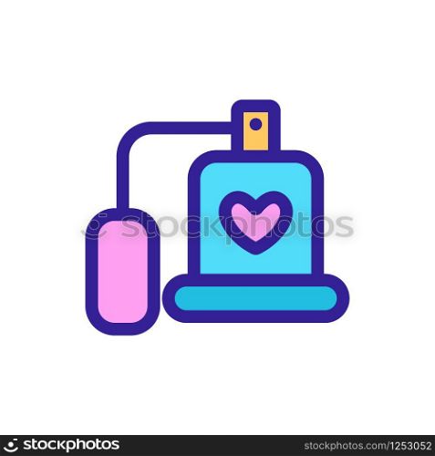 perfumes with pheromone icon vector. A thin line sign. Isolated contour symbol illustration. perfumes with pheromone icon vector. Isolated contour symbol illustration