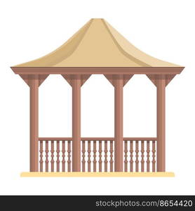 Pergola art icon cartoon vector. Wedding house. Summer nature. Pergola art icon cartoon vector. Wedding house