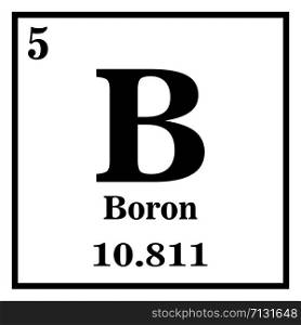 Periodic Table of Elements - Boron Vector illustration eps 10.. Periodic Table of Elements - Boron Vector illustration eps 10