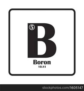 periodical boron element icon vector illustration symbol design