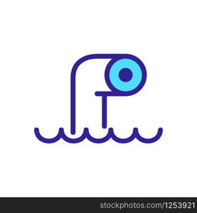 Periscope submarine icon vector. Thin line sign. Isolated contour symbol illustration. Periscope submarine icon vector. Isolated contour symbol illustration