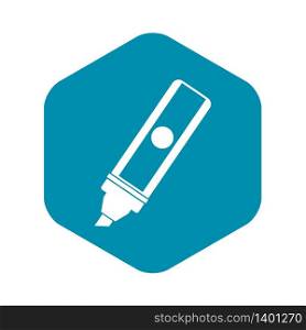 Permanent marker icon. Simple illustration of permanent marker vector icon for web. Permanent marker icon, simple style