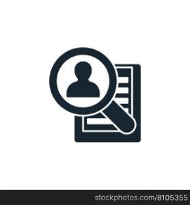 Permanent recruitment creative icon filled Vector Image