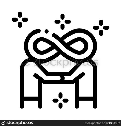 perpetual contract icon vector. perpetual contract sign. isolated contour symbol illustration. perpetual contract icon vector outline illustration