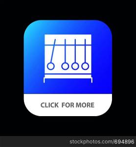 Perpetual, Motion, Medical, Medicine Mobile App Button. Android and IOS Glyph Version
