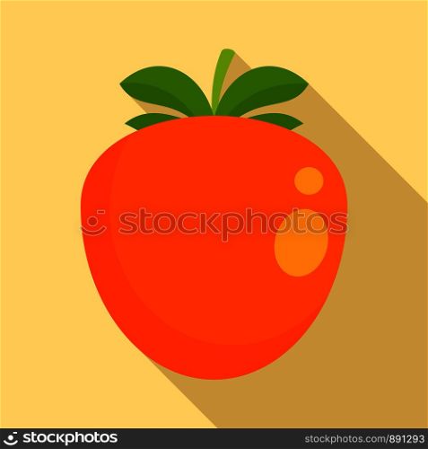 Persimmon icon. Flat illustration of persimmon vector icon for web design. Persimmon icon, flat style