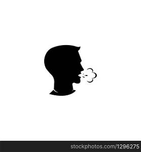 person coughing icon,vector illustration design template