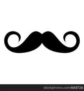 Person mustache icon. Simple illustration of person mustache vector icon for web. Person mustache icon, simple style.