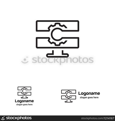 Personal Computer Service Icon. Computer repair logo design concept